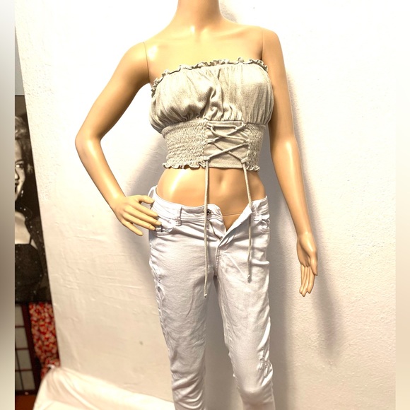 10067 Women’s White skinny jeans size 4 - Picture 5 of 11